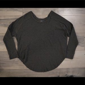 TNA waffle knit crew neck